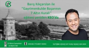 KOCAELİ EMLAKÇILAR ODASI EĞİTİMLERE DEVAM EDİYOR.