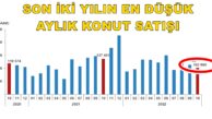 SON İKİ YILIN EN DÜŞÜK AYLIK KONUT SATIŞI