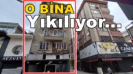 İSTİKLAL CADDESİ ÜZERİNDEKİ BİNA YIKLIYOR