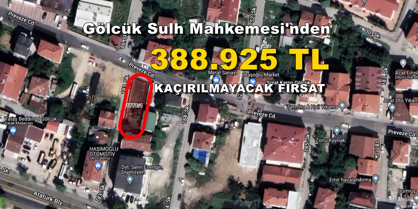 GÖLCÜK DUMLUPINAR MAHALLESİ SATILIK ARSA