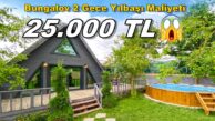 Sapanca’da Bungalov Evlerin Fiyatları Yeni Yılda UÇTU..!