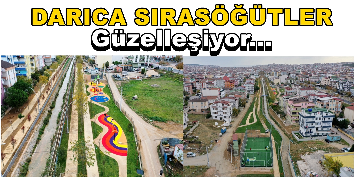 DARICA SIRASÖĞÜTLER YÜRÜYÜŞ YOLU YAPIMI DEVAM EDİYOR