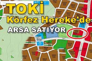 TOKİ Körfez Hereke Satılık Arsa 1.448 m2 Ticari İmarlı Arsa