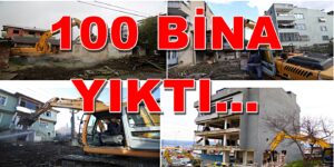 Kocaeli’de 100 bina yıkıldı