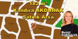 182 m² Kandıra AKDURAK Satılık Arsa Akdurak Köyü Satılık