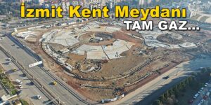 Milli İrade İzmit Kent Meydanı çelik konstrüksiyon işi tamam