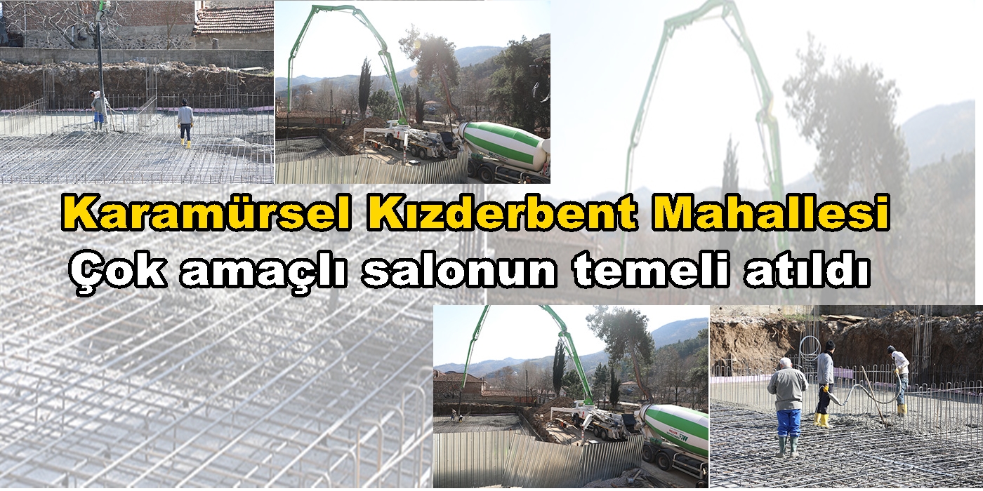 Karamürsel Kızderbent Mahallesi çok amaçlı salonun temeli atıldı