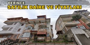 DERİNCE SATILIK DAİRELER EVLER VE FİYATLARI
