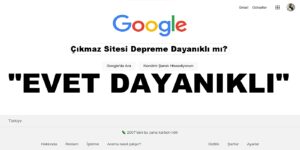 ………… Depreme Dayanıklı Mı?