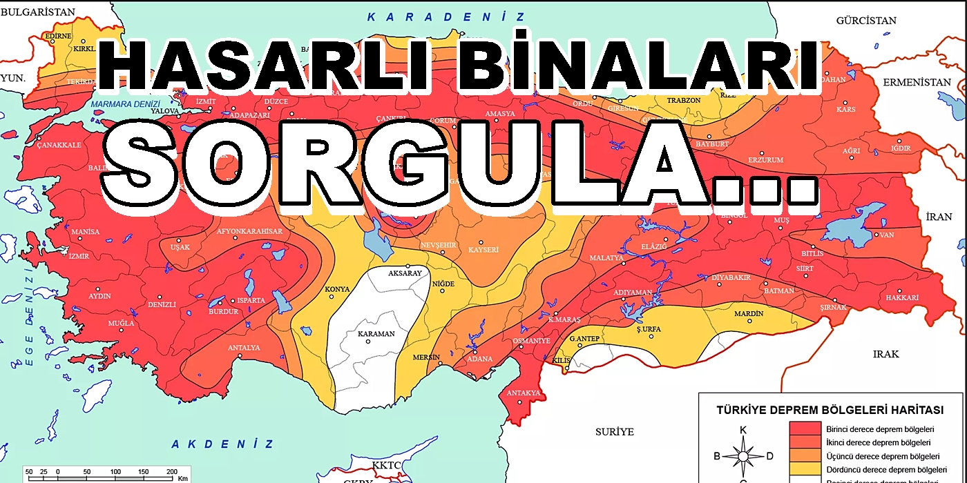DEPREM Hasar Tespit Sorgulama Yapın Hasar Tespit Tanımları