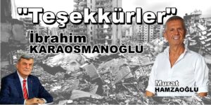 Teşekkürler KARAOSMANOĞLU