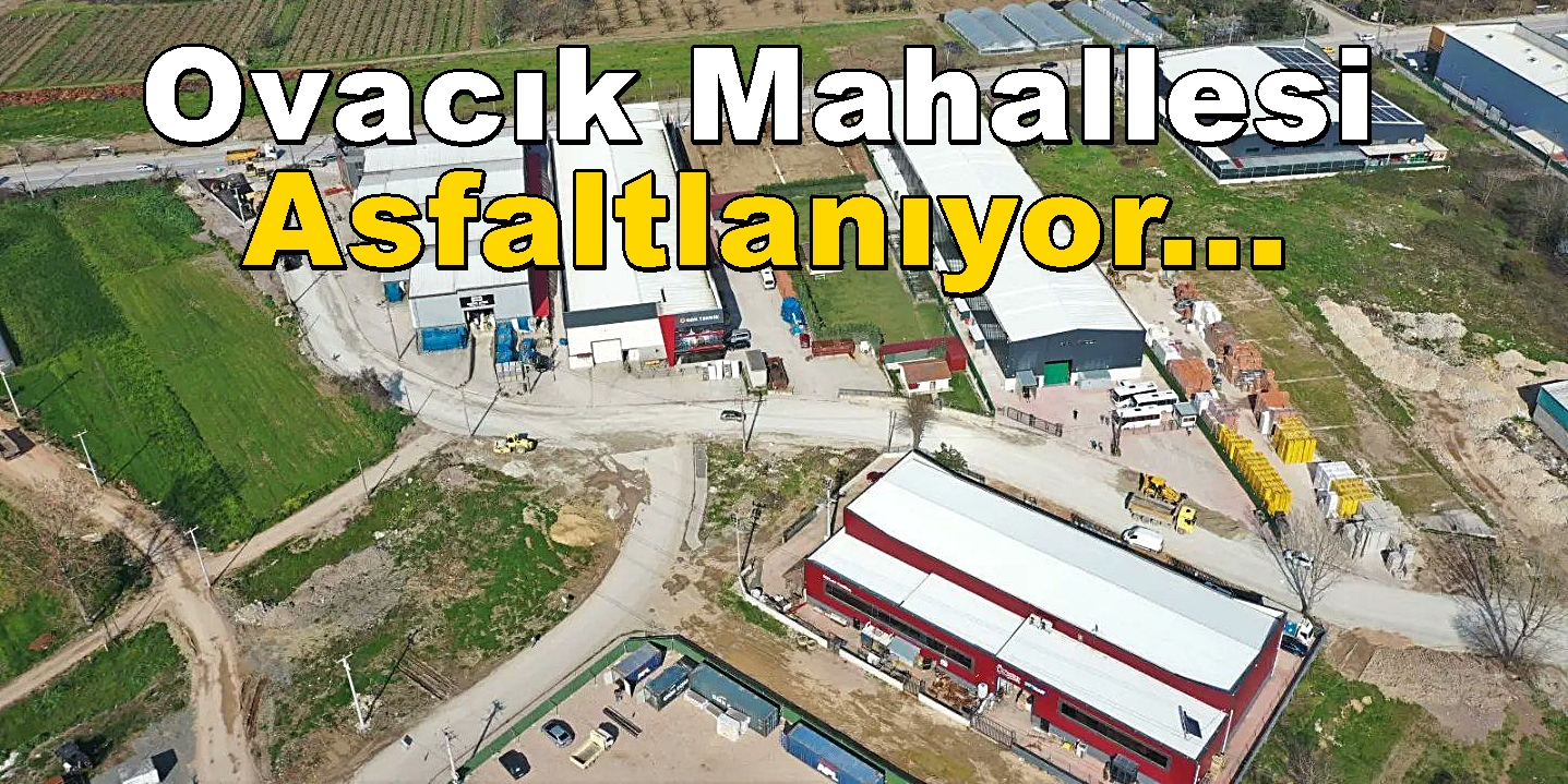 Başiskele Ovacık Mahallesi Ali İslam Caddesi Asfaltlanıyor