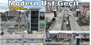 Darıca Okul Yolu Caddesi Modern Üst Geçit Tamam