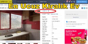 Bu Evin Aylık Kirası 1.000 TL 