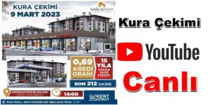 Sağlık Kent’te kuraları YOUTUBE’tan 14:00’te Canlı Yayınlanacak