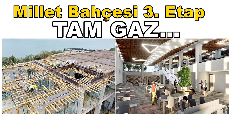 Darıca Millet Bahçesi 3. Etap’ta Hummalı Çalışmaya Devam