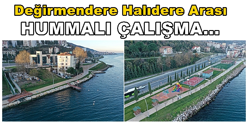 Değirmendere-Halıdere Arası Aquapark Yaza Hazırlanıyor