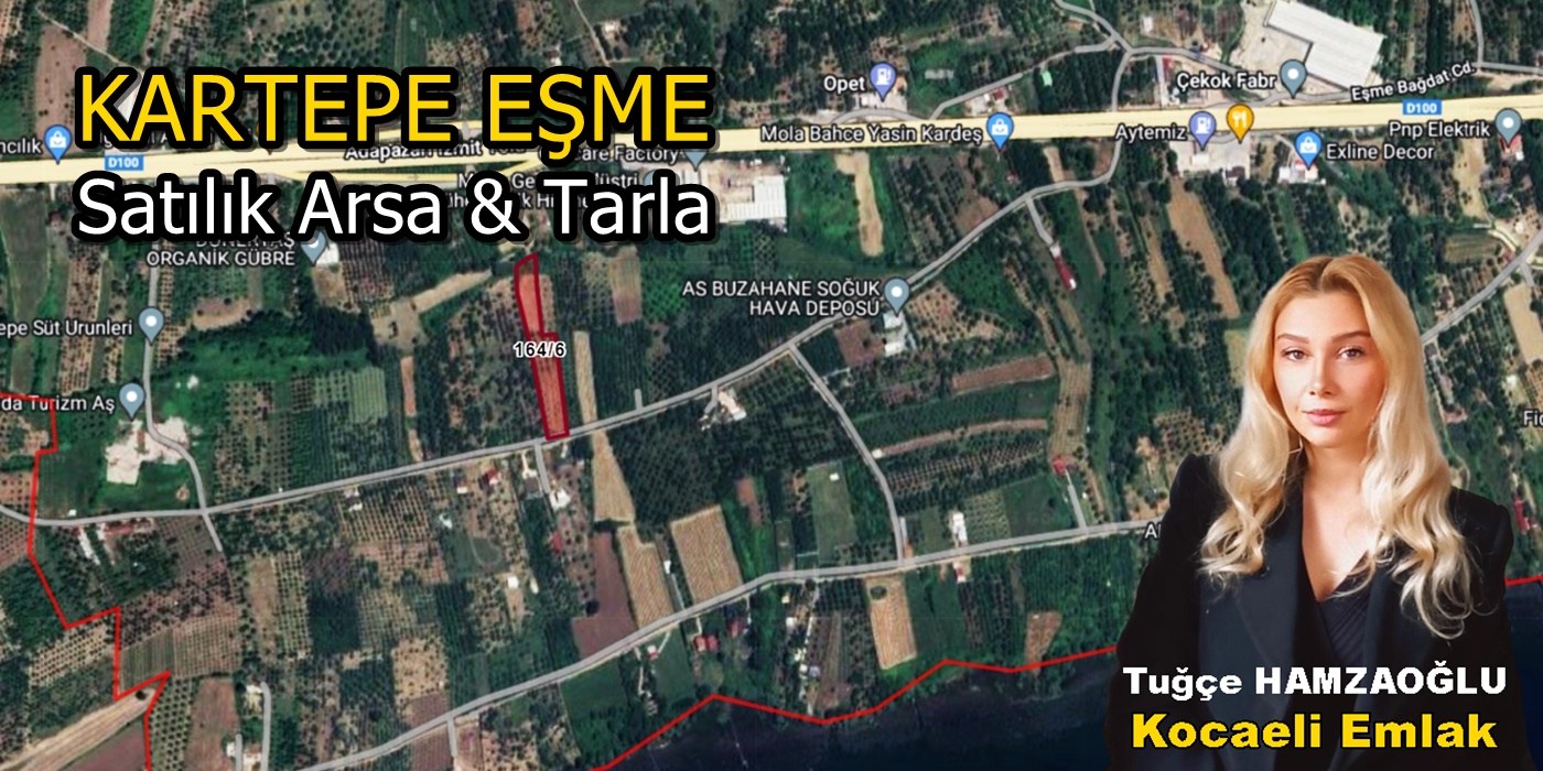 6.442 m² Kartepe Eşme Satılık Arsa Tarla Eşme Mahallesi