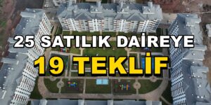 Yenikent Araptepe Konutları 25 Satılık İçin 19 Teklif Geldi