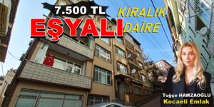 7.500 TL İzmit Merkez Eşyalı KİRALIK Daire Eşyalı Kiralık EV