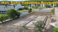 Körfez Hacı Osman Mahallesi’ne Halı Saha Yapımına Başlandı