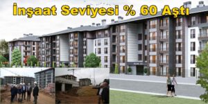 Kartepe Sağlık Kent Konutları İnşaat Seviyesi % 60 Aştı