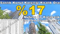Türkiye’nin En Kalabalık 10 İlin Satılık Karşılığı Kiralık Oranı Nedir?