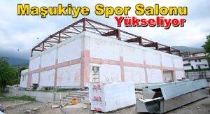 Kartepe Maşukiye Spor Salonu İnşaatı Hızla Yükseliyor