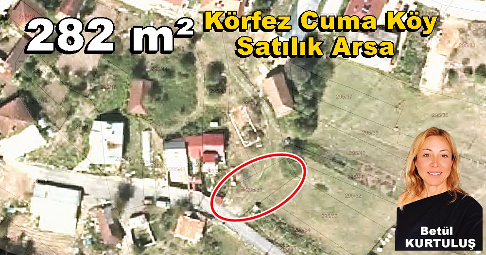 282 m² Körfez Cuma Köy Satılık Arsa Tarla İmar Durumu Köy