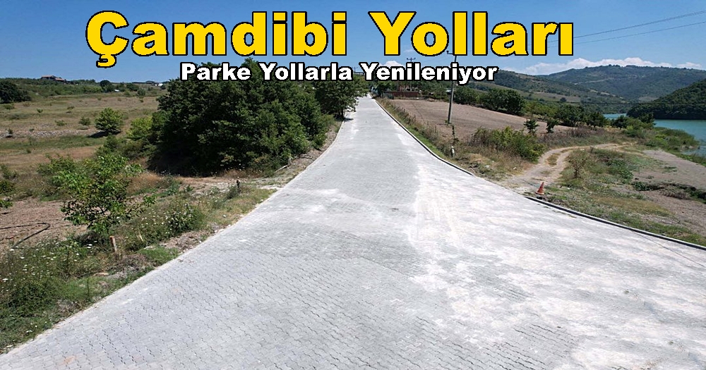 Karamürsel Çamdibi Köy Yolları Parke Yollarla Yenileniyor