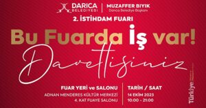 Darıca İstihdam Fuarı 14 Ekim Cumartesi Kapılarını Açıyor