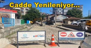 İzmit Yenidoğan Mahallesi Derince Caddesi Yenileniyor