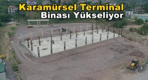 Karamürsel Dereköy Mahallesi Terminal Binası Yükseliyor