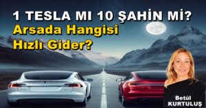 1 TESLA MI 10 ŞAHİN Mİ? Arsada Hangisi Hızlı Gider?