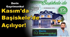 Derin Gayrimenkul 3. Şubesi Kasım’da Başiskele’de Açılıyor!