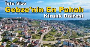 En Pahalısı..! Gebze Osman Yılmaz Mahallesi Kiralık Daire