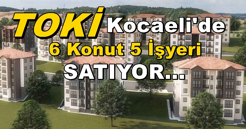 İzmit Arızlı ve Sekbanlı-Sepetçi TOKİ Satılık Daire İşyeri