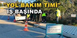 Kocaeli Büyükşehir Belediyesi Yol Bakım Timi İş Başında 