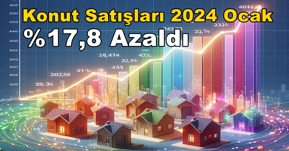 Konut Satış İstatistikleri, Ocak 2024 İtibariyle %17,8 Azaldı