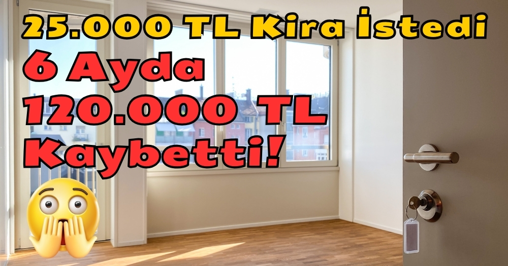 Ev Sahibi 25.000 TL Kira İstedi, 6 Ayda 120.000 TL Kaybetti!