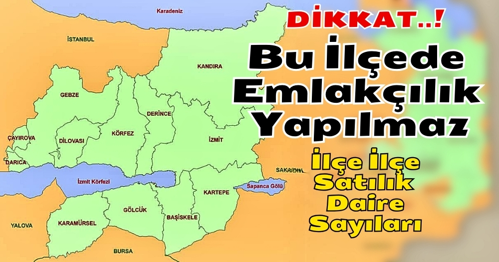 İşte Kocaeli’nin İlçe İlçe Satılık Daire İlan Sayıları