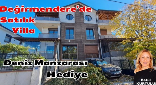 İzmit Değirmendere Topçular’da Deniz Manzarası Hediyeli Villa