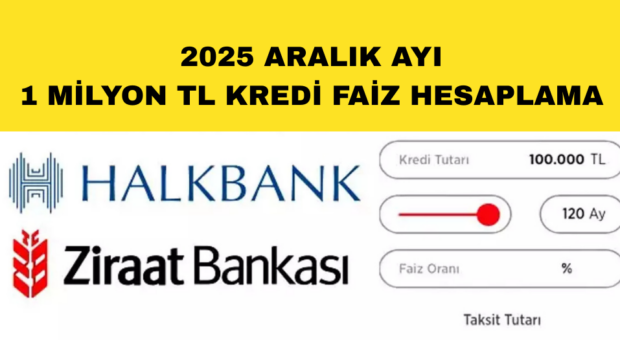 Bir Milyon TL Kredinin Aylık Maliyeti Ne Kadar?