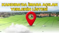 Kandıra’da İmara Açılan Yerlerin Listesi Açıklandı