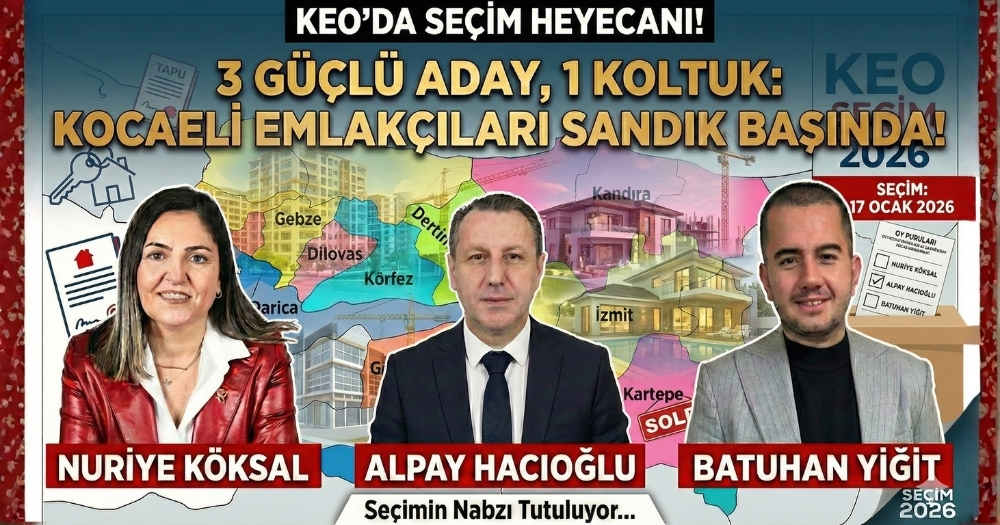 Kocaeli Emlakçılar Odası’nda Kartlar Yeniden Dağıtılıyor